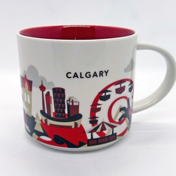 Starbucks Calgary You Are Here Collection 14 Oz Coffee Mug Alberta Canada - Picture 1 of 7